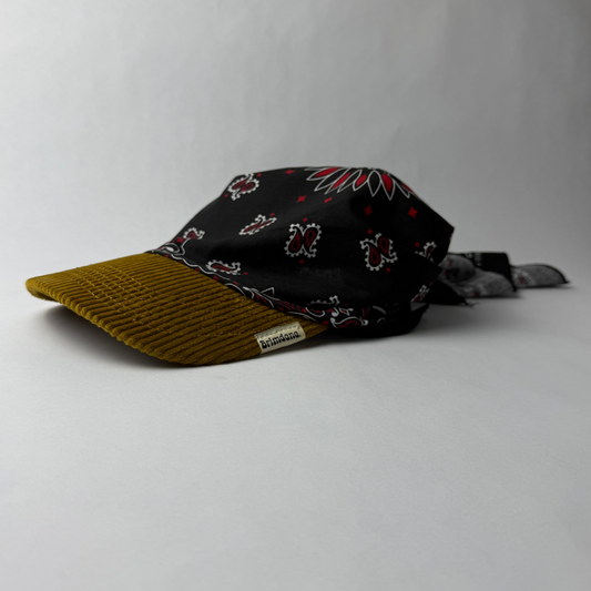 Brimdana Black,Red/Corduroy